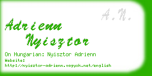 adrienn nyisztor business card
